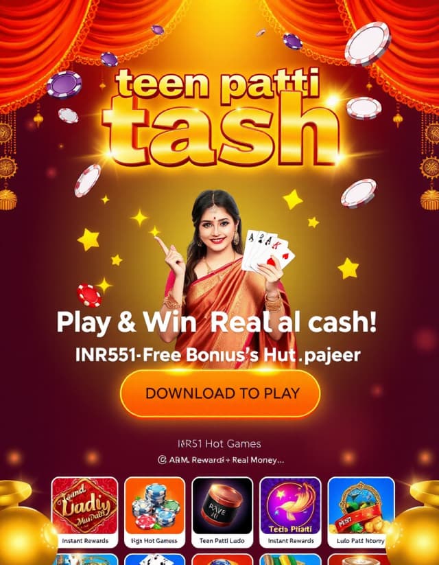 Teen Patti Tash Banner